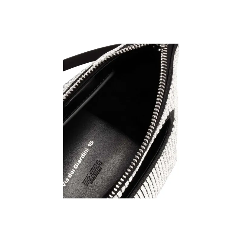 The Attico Crystal Shoulder Bag, Crossbody Bag, Handbag Women's Black-4