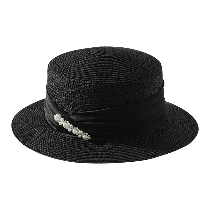 NANJIREN Straw Woven Top Hats Women's-0