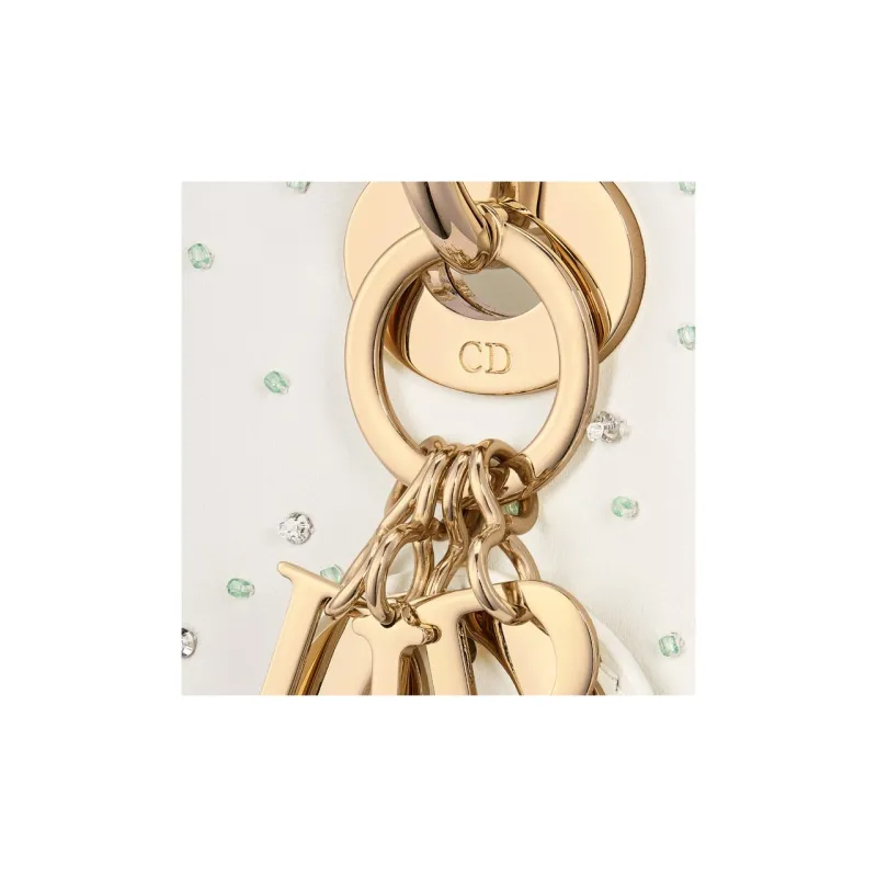 DIOR Gradient Embroidered Calfskin Shoulder Bag Crossbody Bag Handbag Mini Women's Green-4