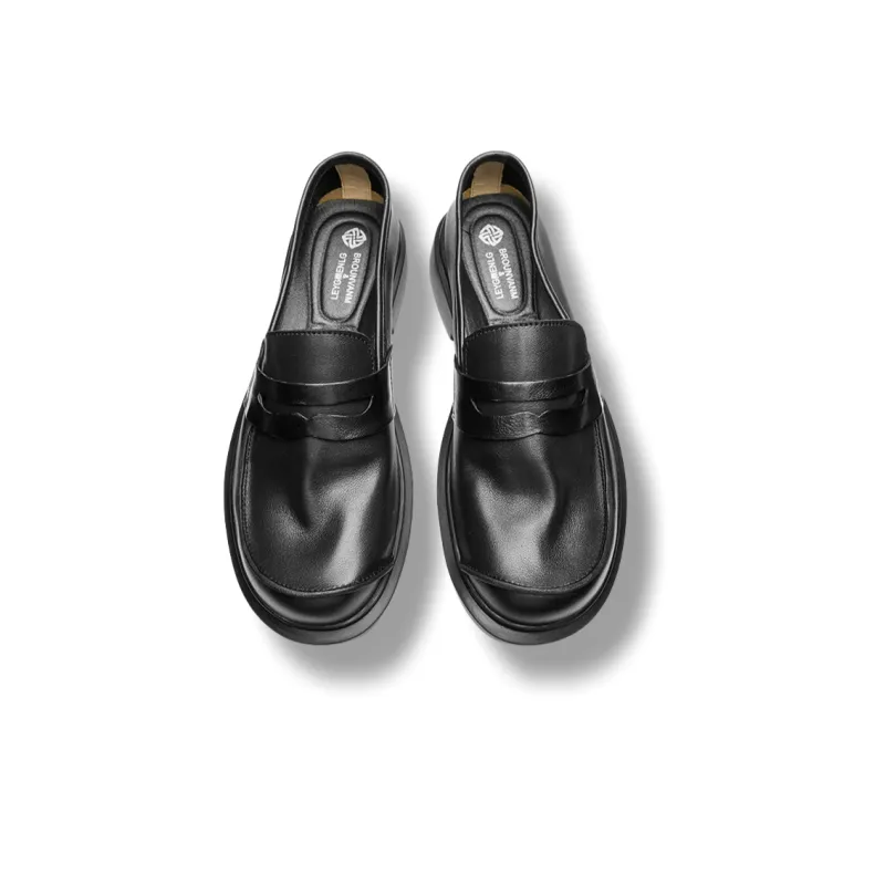 Brounvanm Loafers Men Black/Coffee-2