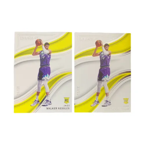 PANINI 2022 23 National Treasures Jazz Walker Kessler 05/99 Rising Stars BASE+23/99 Player Card Pass Sports Cards 2 Pcs