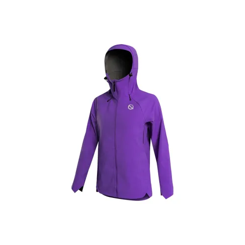 Qinkung Windbreaker Jackets Men Dark Reddish Purple