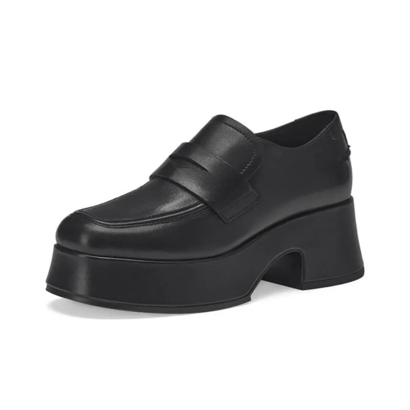 ASH HALO Series Loafers 5.5cm Women's Black-1
