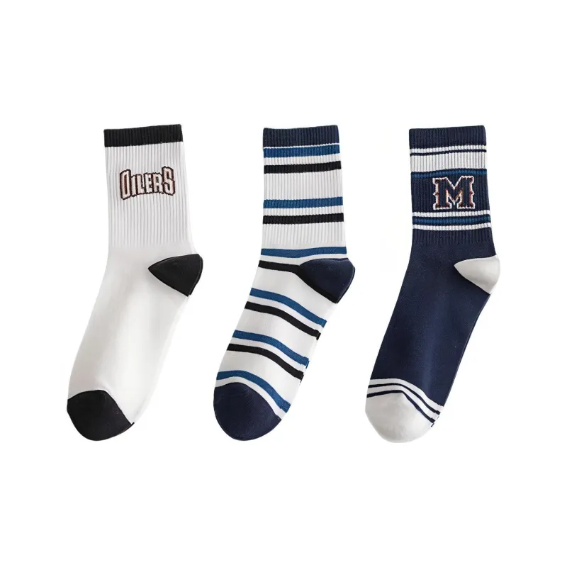 MIIOW Mid Calf Socks Men's 3 Pack-12