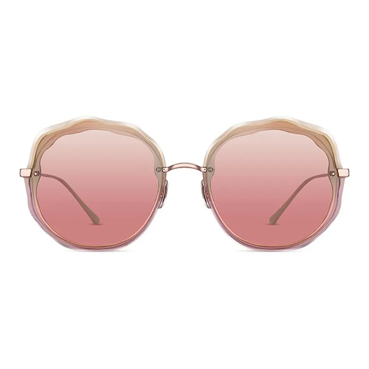 HELEN KELLER Alloy Round Sunglasses Unisex-1