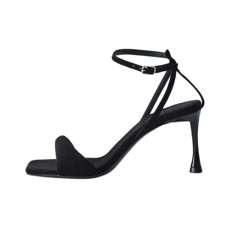 TIBI Hugh Strap Sandals 7.5cm Women's Black-0