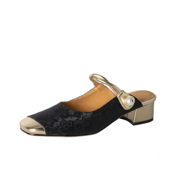 Echo&yolo TPR Sole Odor-Resistant Abrasion-Resistant Slip-Resistant Wrap-toe Slippers Women's