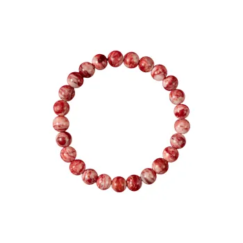 The Heart Is Like A Lotus Cinnabar Bracelets Unisex