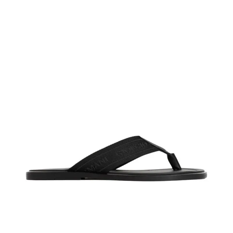 GIORGIO ARMANI Flip Flops Men's Black-1