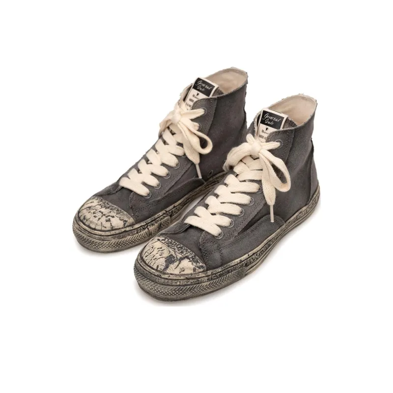 MIHARA YASUHIRO Past Sole High Top Canvas Shoes Unisex-18