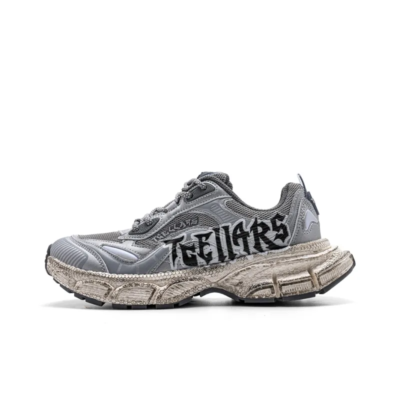 TCELLARS Cushioning Abrasion Resistant Lightweight Height Increasing Mat Low Top Chunky Sneakers Unisex-45