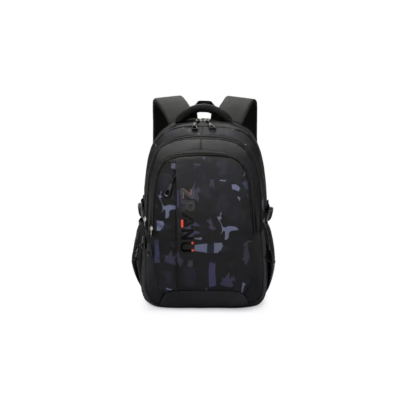 Natural Fish Oxford Backpack Regular Brown Dark Blue Gray-1
