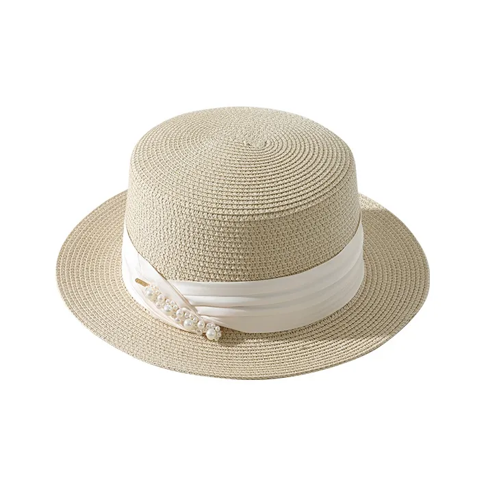 NANJIREN Straw Woven Top Hats Women's-4