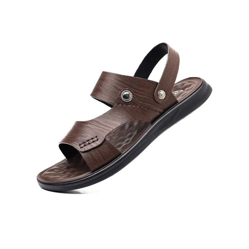 Bindu Beach Sandals Men Black/Gray/Brown-0