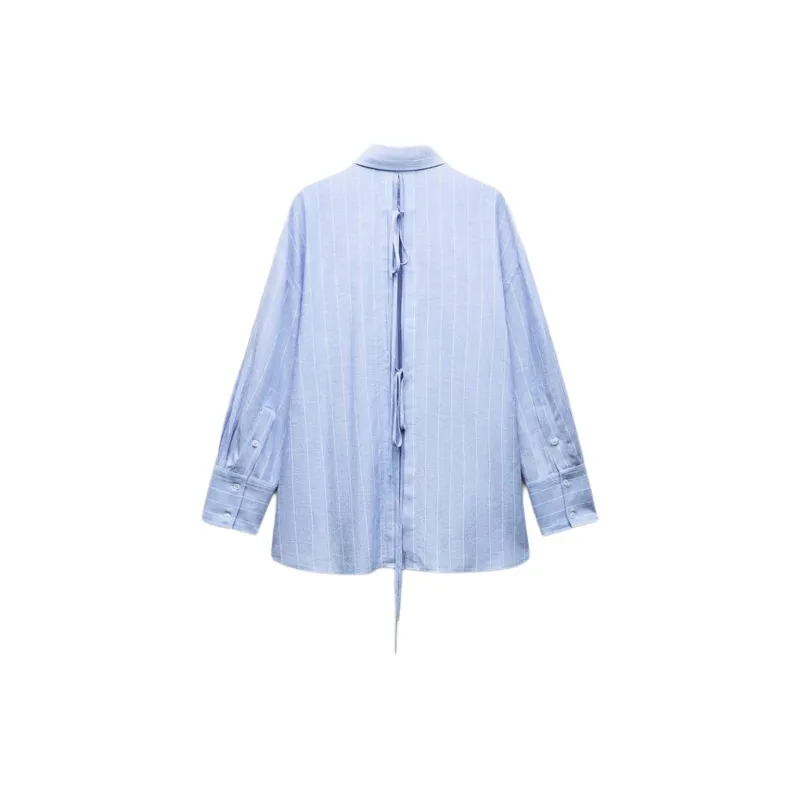 ZARA Trf Shirts Women's Blue-1