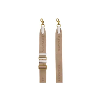 COACH Straps Recycled Polyester With Calfskin Bag Strap Women's Brass