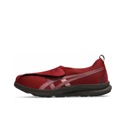 Asics Life Walker Anti Slip Wear Resistant Low Top Casual Running Shoes Women's Burgundy