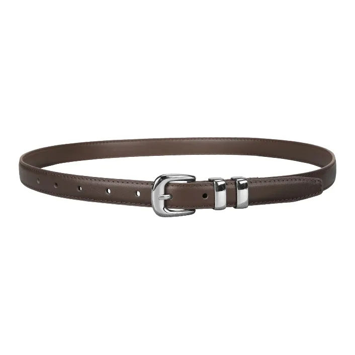 15 MINS Cow Leather Belts Women's Width 1.9cm-4