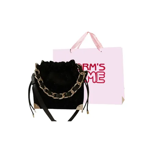 Worm's Home Crossbody Bags Black