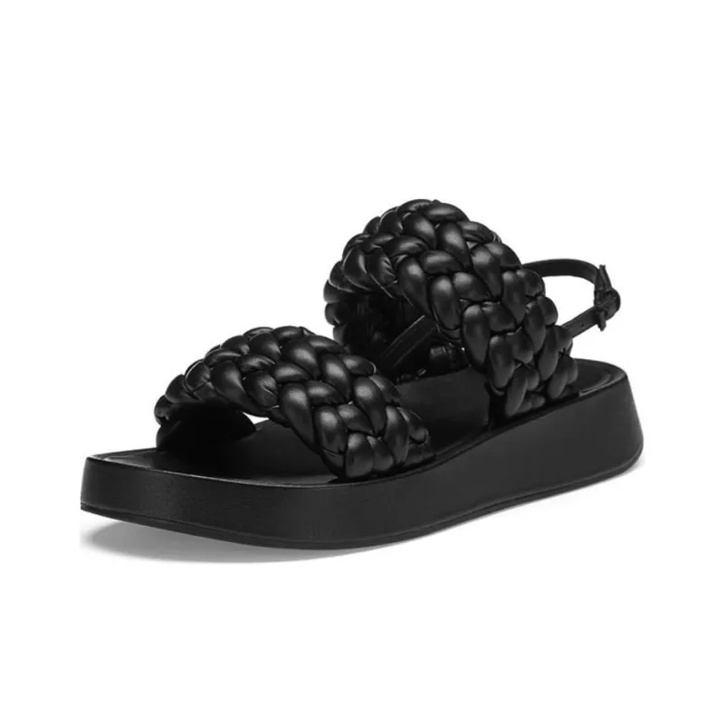 ASH VOYAGE BIS Collection Height Increasing Comfortable Lazy Person One Strap Sandals 4cm Women's-6