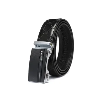 NIUMJ Genuine Leather Belt Casual For Young Men Top Grain Cow Leather Belts Men's Width 3.5cm