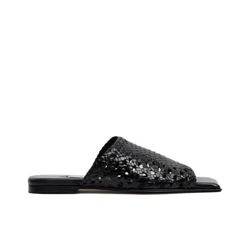 MIISTA Slide Slippers Women's Black-1