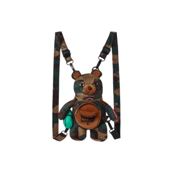 SPRAYGROUND Polyester Backpack Small Size Unisex Army Green