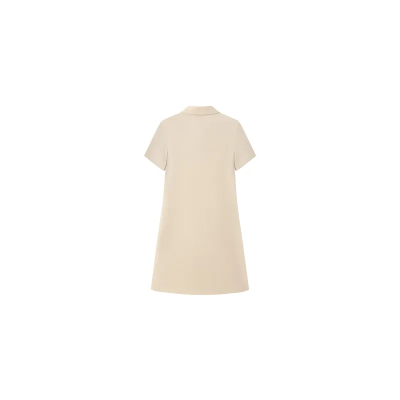 FINITY Short Sleeved Dresses Women's Beige Apricot-1