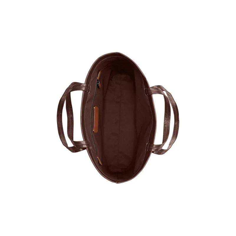 COACH Paperweight Leather Tote Bag, Shopping Bag, Shoulder Bag, Handbag Tubas Unisex Maple-3