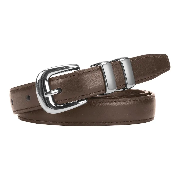 15 MINS Cow Leather Belts Women's Width 1.9cm-3
