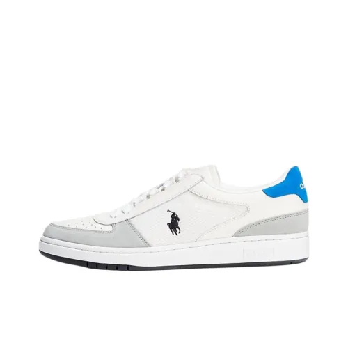 Polo Ralph Lauren Court Skateboard Shoes Men Low-Top White