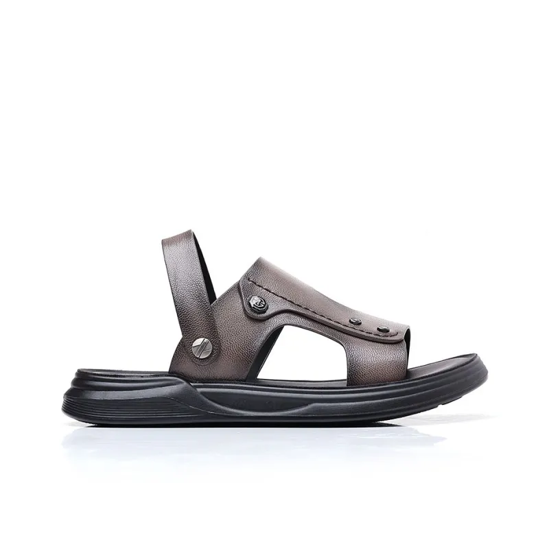 Cachiotti Beach Sandals Men Black/Khaki-8
