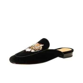 Echo&yolo TPR Sole Abrasion-Resistant Slip-Resistant Wrap-toe Slippers Women's