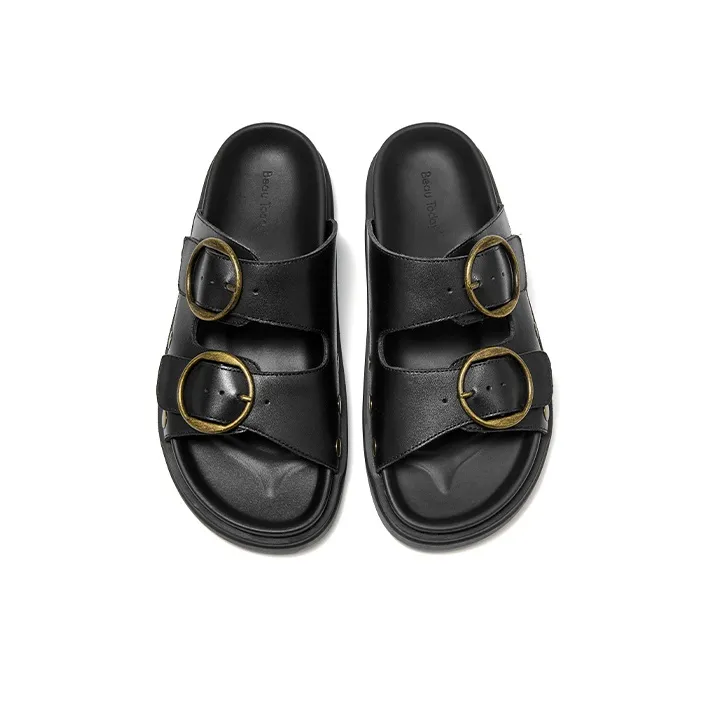 Beau Today Beach Sandals Women's Black-4