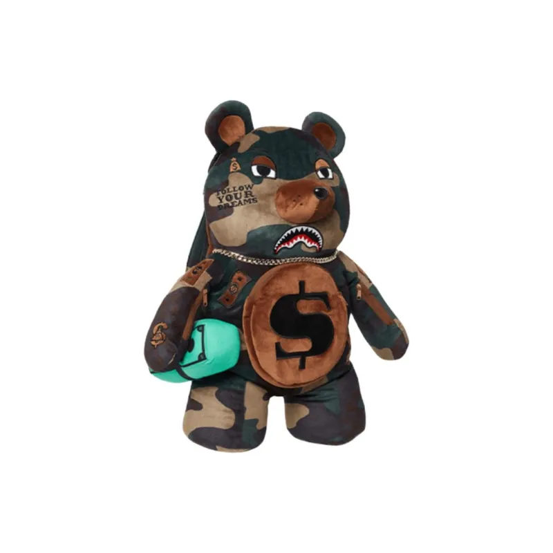 SPRAYGROUND Polyester Backpack Small Size Unisex Army Green-3