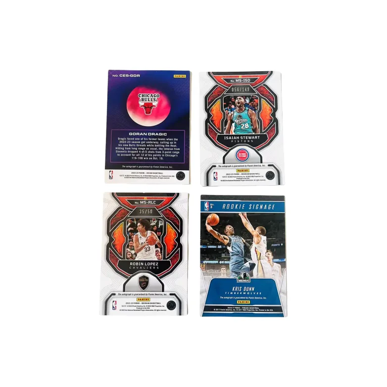 PANINI Dragić Stewart López Dunn Signature 4 Piece Combination Player Card Access Pass Sports Cards 4 Pcs-1