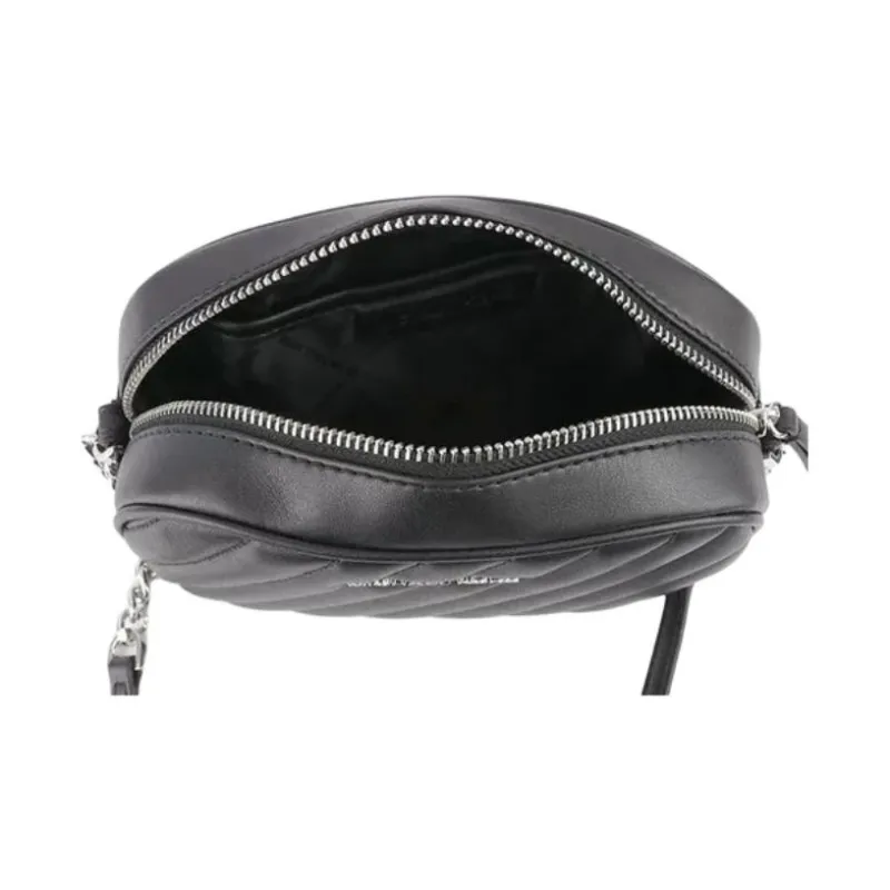 MICHAEL KORS Rose Leather Camera Bags Crossbody Bags Small Size Women's Black-5