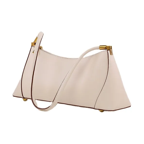 H YXIANG Microfiber Shoulder Bag Women's Beige-1