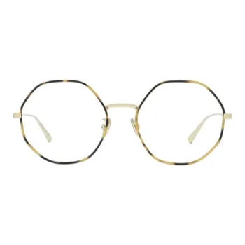 DIOR   Irregular Shape Eyeglass Frames Women's Tortoiseshell