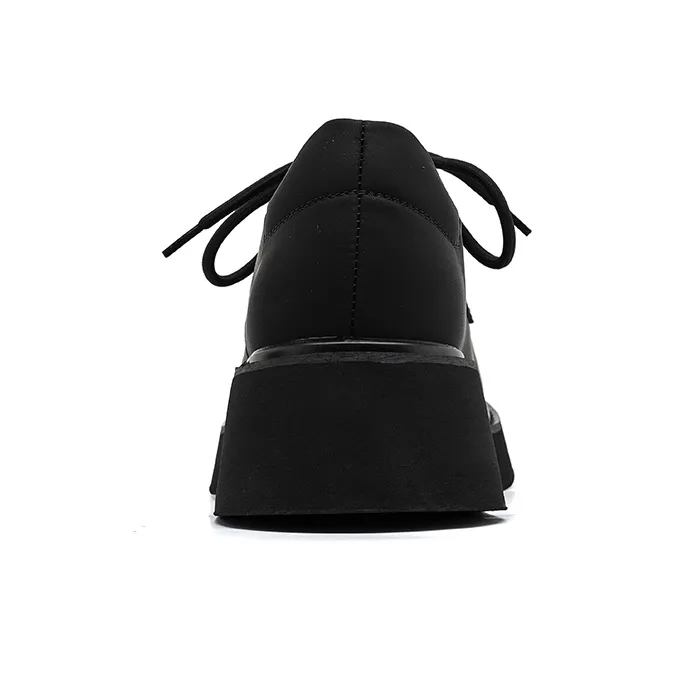 Beidouniao Men's Casual Shoes Men Low Top Black/White-4