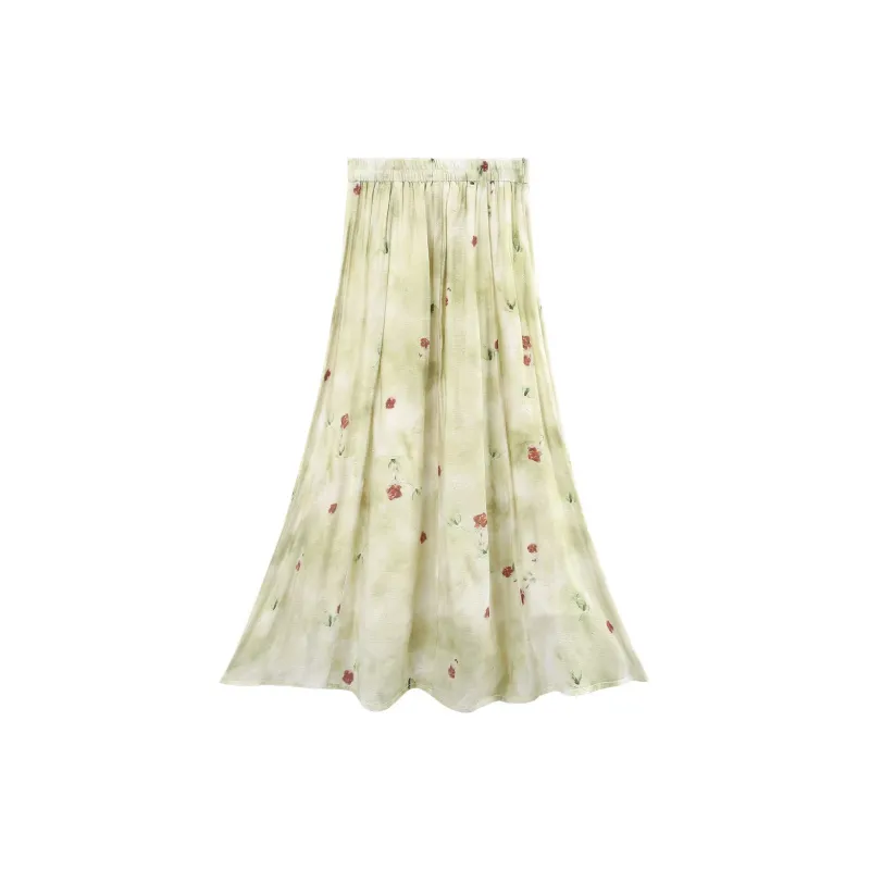 A Paradise For Awakening Casual Long Skirts Women's-1