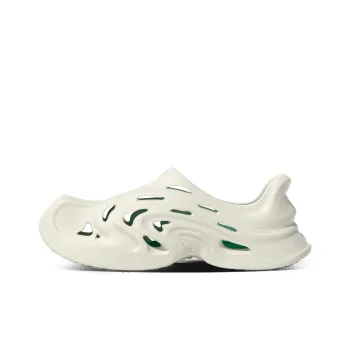 MAISON MISFIT 15 Gourmand Clogs Men's White Surface Green Base