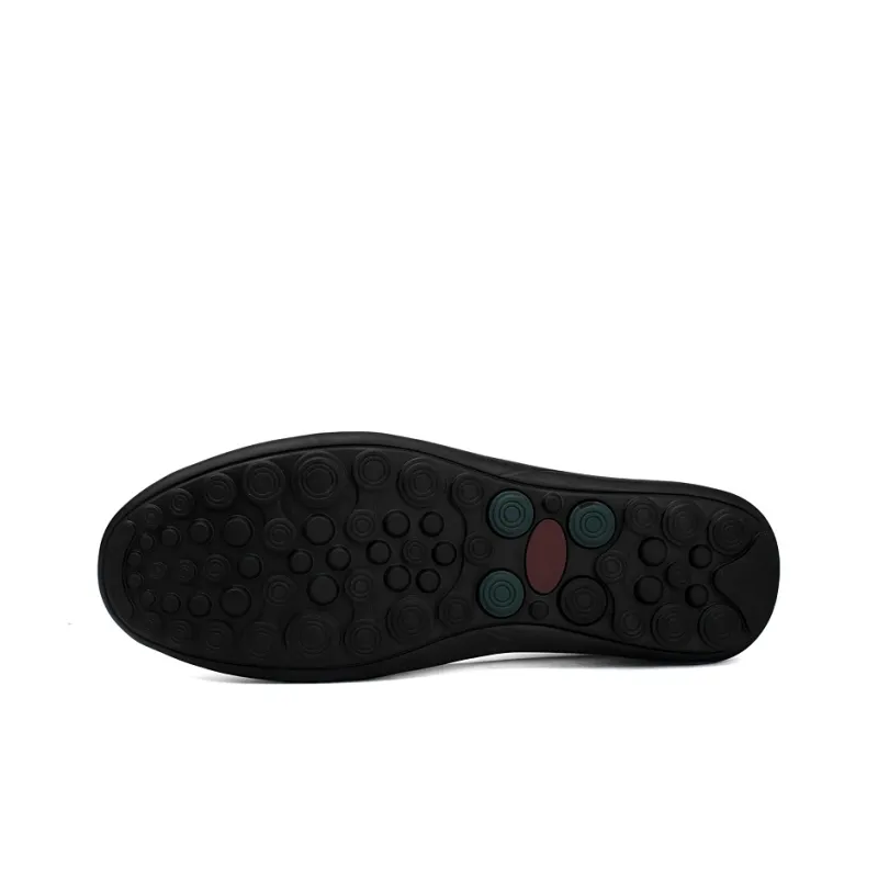Abango Gommino Loafers Unisex White/Black-10