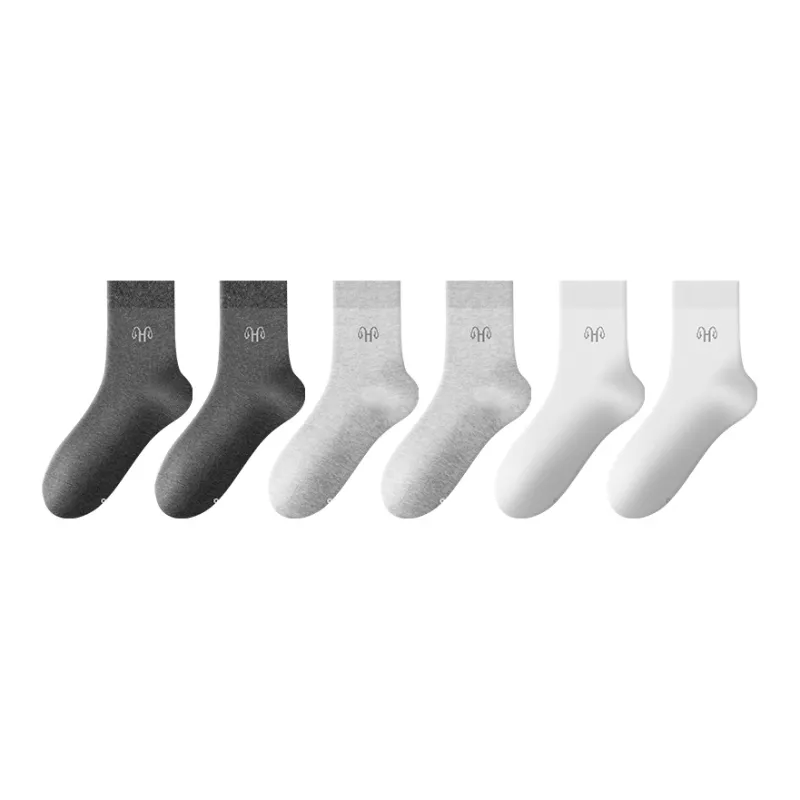 H YXIANG Mid Calf Socks Men's 6 Pack-4