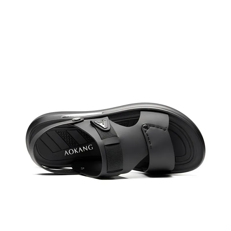 AOKANG Beach Sandals Men Black-3
