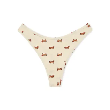 Victoria's Secret PINK COTTON HIGH-LEG THONG PANTY / SPHDP Underpants Women's 1 Pack Yellow