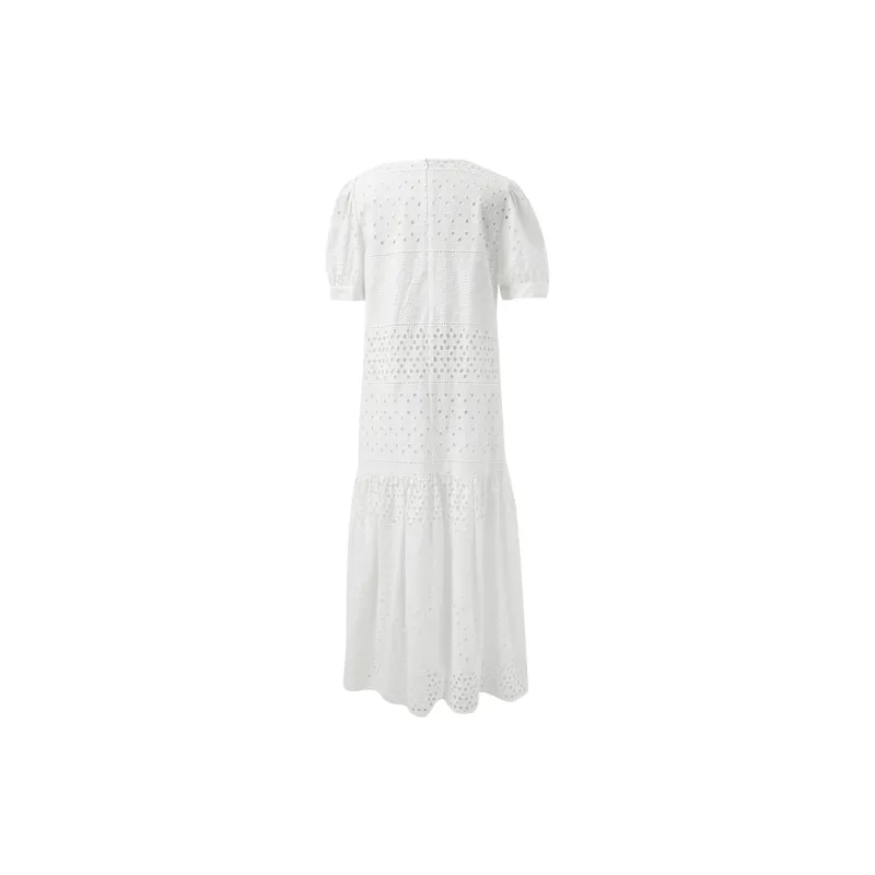 3COLOUR Short-Sleeved Dresses Women's Cloud White-1