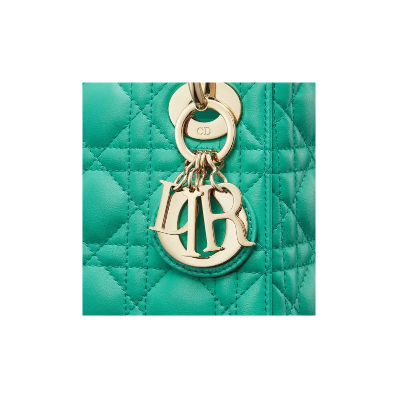 DIOR Lady Dior Lambskin Lady Dior Bag, Shoulder Bag, Crossbody Bag, Handbag Mini Women's Blue Color-5