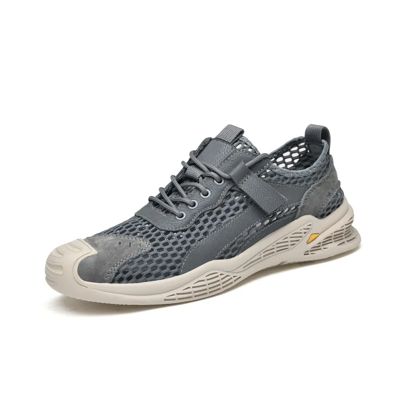 Abango Casual Shoes Men Low Top Beige/Blue-7