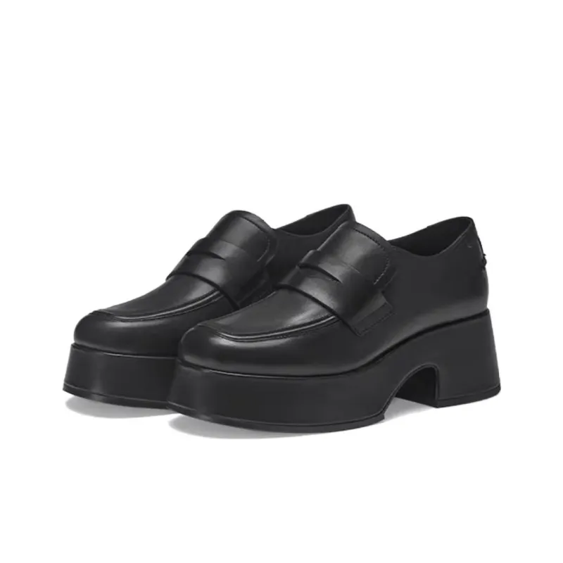 ASH HALO Series Loafers 5.5cm Women's Black-2
